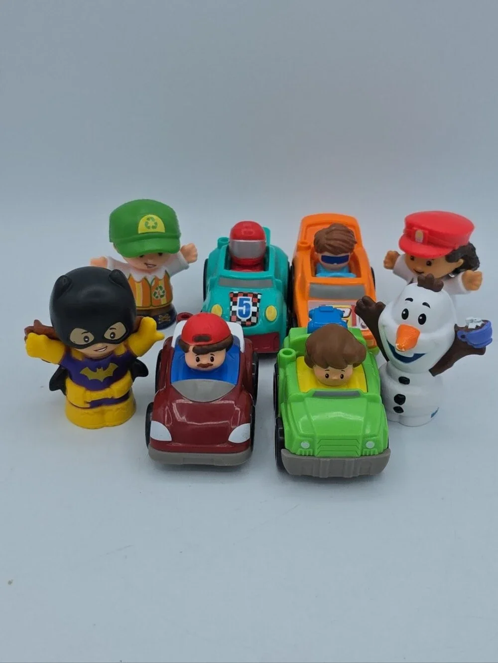 Little People Lot Of 10 Disney,‎ Batman, Hotwheels, Gamer Dad, Polar Bear